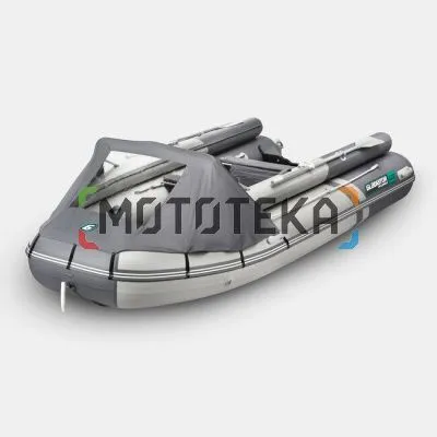 Лодка ПВХ GLADIATOR (Гладиатор) E 420 X PRO светло-серый/тёмно-серый