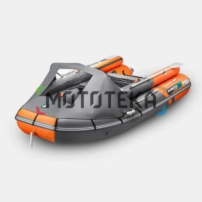 Лодка ПВХ GLADIATOR (Гладиатор) E 380 X PRO оранжевый/тёмно-серый