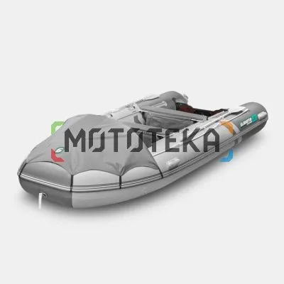 Лодка ПВХ GLADIATOR (Гладиатор) E 450 PRO светло-серый/тёмно-серый