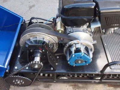 Мотобуксировщик без лыжного модуля 15 л.с., Лидер-1К-2Т-15АП (КОРОТКИЙ)