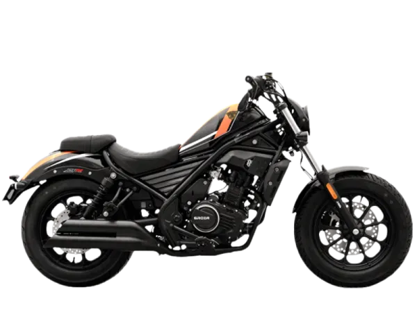 Мотоцикл дорожный GROZA (Гроза) JOY300 Sport (2025 г.) чёрный/оранжевый с ПТС | Мототека