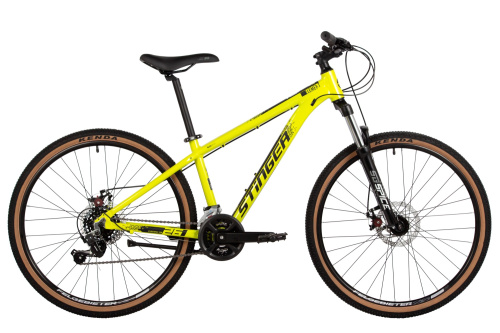 Велосипед Stinger (Стингер) Element 26 (2025), рама XS (130-155 см), салатовый