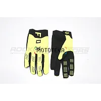 Мотоперчатки кроссовые FOX #2 (M, зелёный/чёрный)