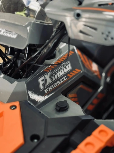 Квадроцикл детский FXMOTO (ФХМото) SS125-2 серо-оранжевый (машинокомплект) фото 7 Квадроцикл детский FXMOTO (ФХМото) SS125-2 серо-оранжевый (машинокомплект) фото 7