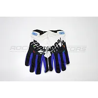 Мотоперчатки кроссовые 100% #5 (M, белый/чёрный/синий)