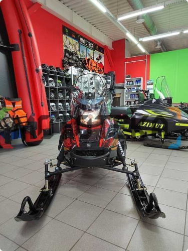 Снегоход IRBIS (Ирбис) SF 200 L Long чёрный/красный с ПСМ фото 24