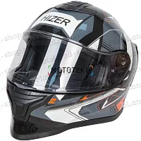 Шлем мото интеграл HIZER (Хайзер) J5325 №3 (XXL) orange
