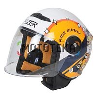 Шлем мото открытый HIZER (Хайзер) J511 №1 yellow/black (L)