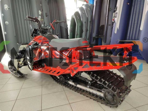 Снегоход IRBIS (Ирбис) SF 200 L Long чёрный/красный с ПСМ фото 15