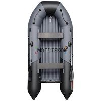 Лодка ПВХ Таймень NX 3400 НДНД PRO светло-серый/графит