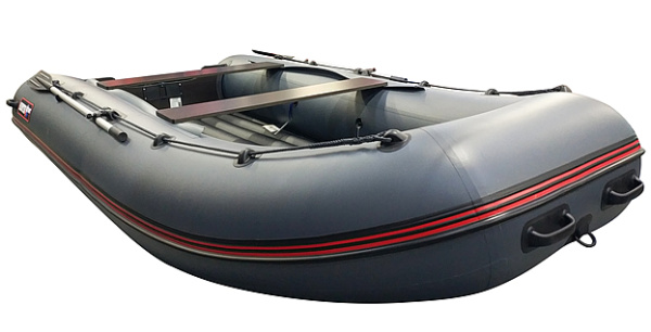 Лодка ПВХ Hunter (Хантер) 390 А серый | Мототека