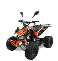 Квадроцикл детский Motax (Мотакс) ATV T - Rex LUX 125 (машинокомплект) белый/оранжевый