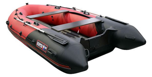 Лодка ПВХ Hunter (Хантер) 350 ПРО красный/чёрный фото 5