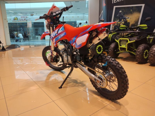 Питбайк Apollo (Аполло) RFZ Start 125 LE с фарой и электростартером 17/14 красный фото 16