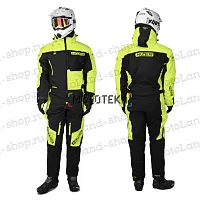 Комбинезон для снегохода HIZER (Хайзер) №1 black-yellow (текстиль) (L)