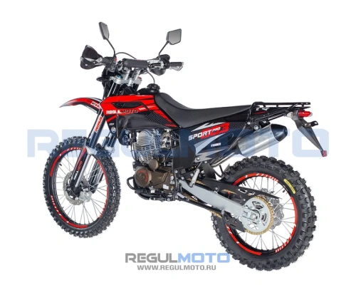 Мотоцикл кроссовый / эндуро Regulmoto (Регулмото) Sport - 003 PR 300 6 передач красный/чёрный с ПТС фото 2